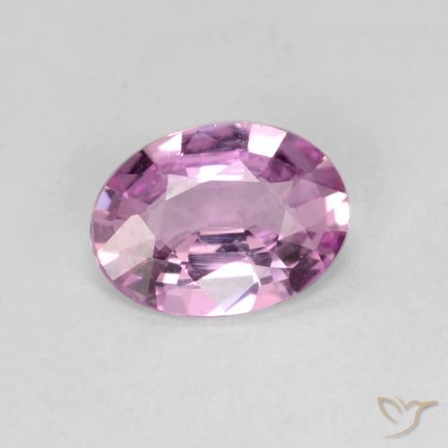 0.71ct 자연스러운 분홍빛이 도는 보라색 사파이어, 타원형, VVS-VS