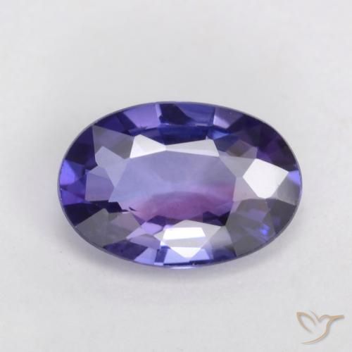 0.50ct 자연스러운 퍼플 핑크 사파이어, 타원형, VS