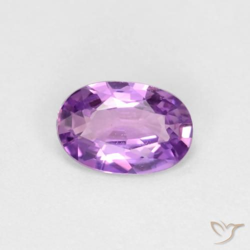 0.43ct 자연스러운 일렉트릭 퍼플 사파이어, 타원형, VS