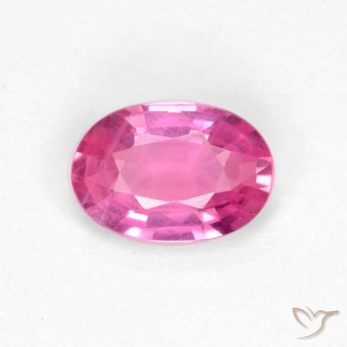 0.47ct 자연스러운 딥 마젠타 사파이어, 타원형, VS