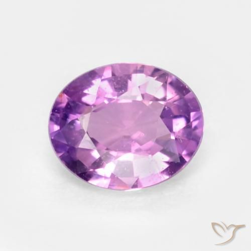 0.54ct 자연스러운 미디엄 퍼플 사파이어, 타원형, VS