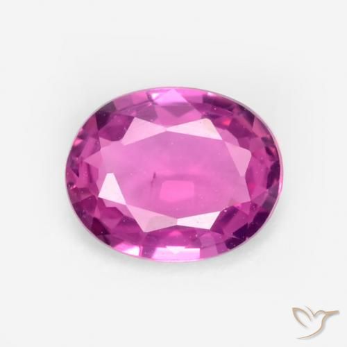 0.40ct 자연스러운 마젠타 사파이어, 타원형, VS