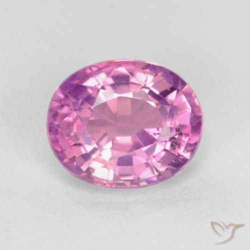0.67ct 자연스러운 미디엄 퍼플 사파이어, 타원형, VS