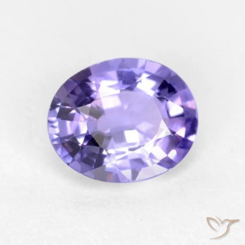 0.48ct 자연스러운 분홍빛이 도는 보라색 사파이어, 타원형, VS