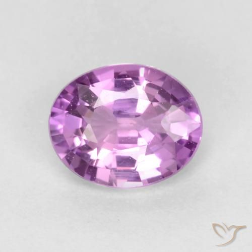 0.48ct 자연스러운 라일락 퍼플 사파이어, 타원형, VVS-VS