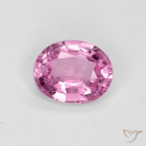 0.45ct 자연스러운 로얄 퍼플 핑크 사파이어, 타원형, VS-SI