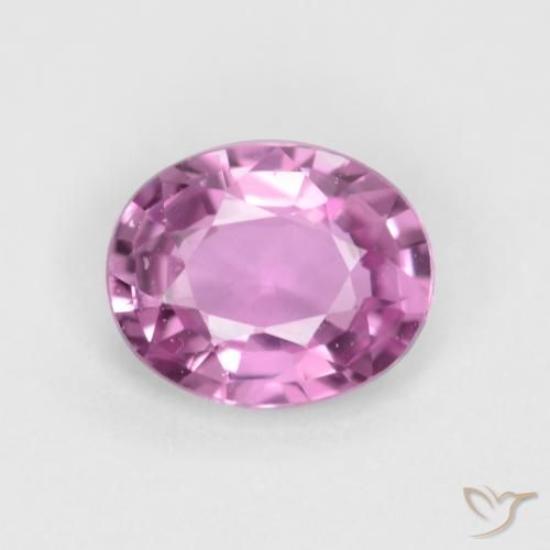 0.41ct 자연스러운 강렬한 보라색 사파이어, 타원형, VVS-VS
