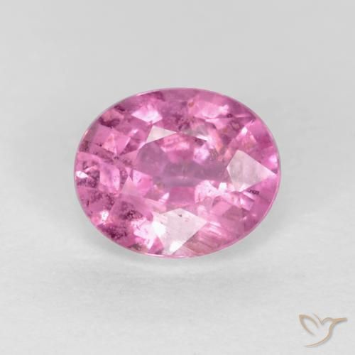 0.43ct 자연스러운 인텐스 핑크 사파이어, 타원형, VS-SI