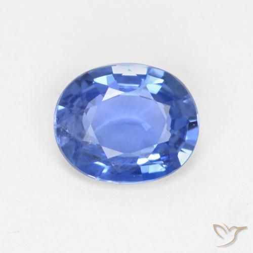 0.66ct 자연스러운 라이트 네이비 블루 사파이어, 타원형, VS