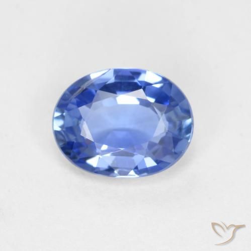 0.62ct 자연스러운 베이비 블루 사파이어, 타원형, VS