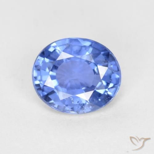 0.55ct 자연스러운 라이트 네이비 블루 사파이어, 타원형, VS-SI