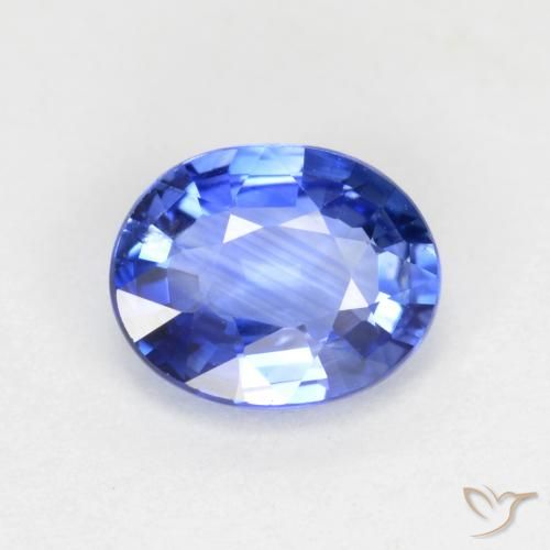 0.67ct 자연스러운 파스텔 블루 사파이어, 타원형, VVS-VS, Photo A
