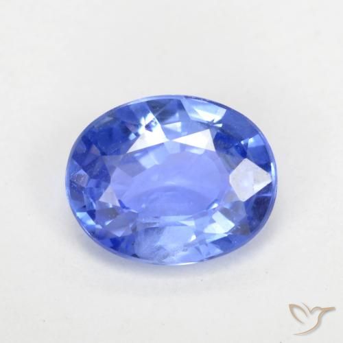 0.63ct 자연스러운 파스텔 블루 사파이어, 타원형, VVS-VS