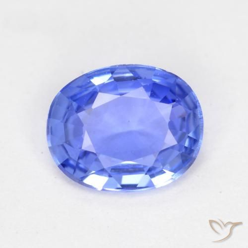 0.50ct 자연스러운 베이비 블루 사파이어, 타원형, VVS