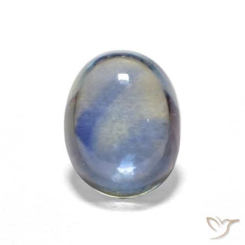 0.61ct 자연스러운 네이비 블루 사파이어, 타원형, 투명한
