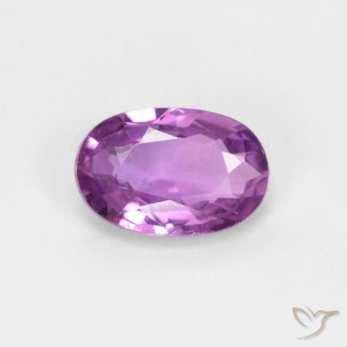 0.45ct 자연스러운 일렉트릭 퍼플 사파이어, 타원형, VS