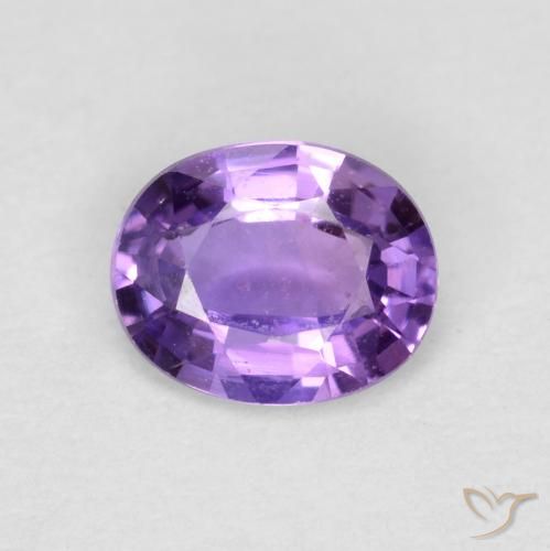 0.40ct 자연스러운 미디엄 바이올렛 사파이어, 타원형, VVS-VS