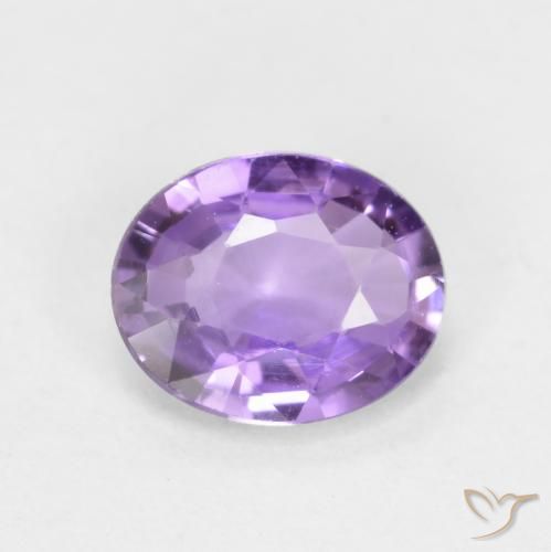 0.46ct 자연스러운 미디엄 핑크 바이올렛 사파이어, 타원형, VVS-VS