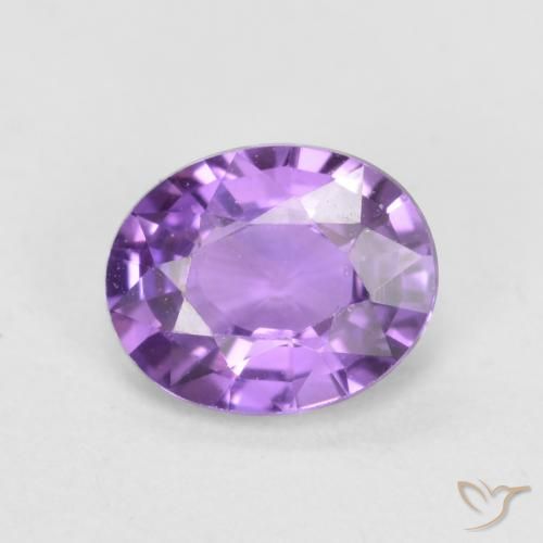 0.51ct 자연스러운 미디엄 핑크 바이올렛 사파이어, 타원형, VVS-VS