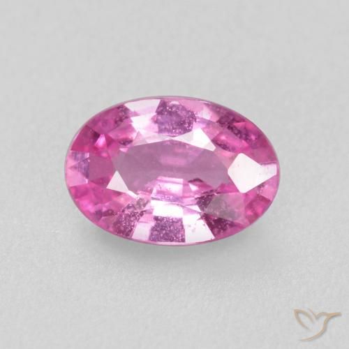 0.51ct 자연스러운 미디엄 퍼플 사파이어, 타원형, VS-SI
