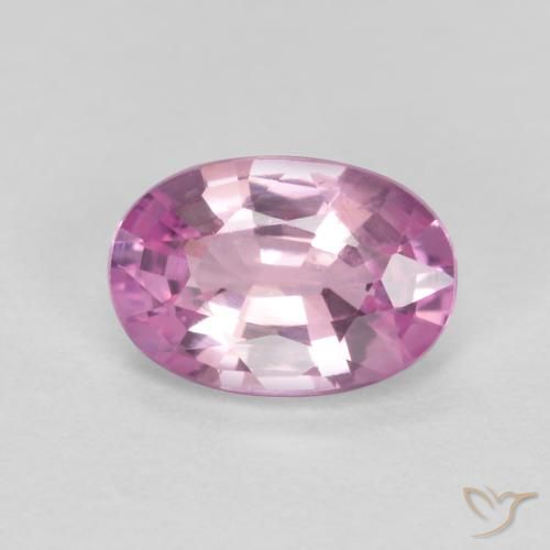0.43ct 자연스러운 매우 밝은 그레이프 퍼플 사파이어, 타원형, VS