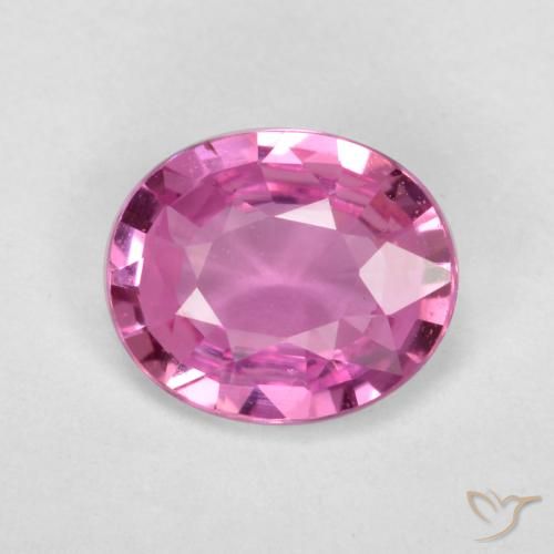 0.66ct 자연스러운 퍼플 핑크 사파이어, 타원형, VS