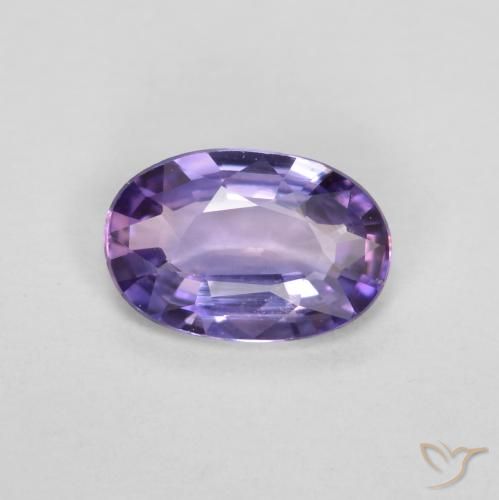 0.40ct 자연스러운 퍼플 핑크 사파이어, 타원형, VS