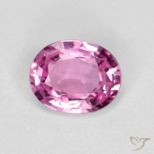 0.39ct 자연스러운 인텐스 핑크 사파이어, 타원형, VVS-VS