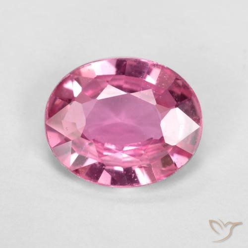 0.59ct 자연스러운 분홍빛이 도는 보라색 사파이어, 타원형, VS