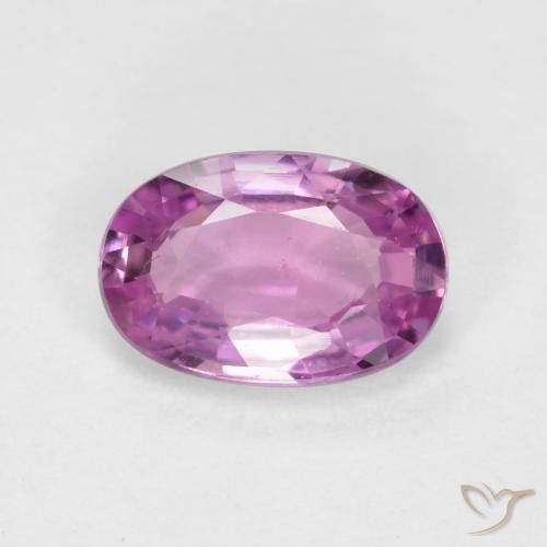 0.44ct 자연스러운 퍼플 핑크 사파이어, 타원형, VS