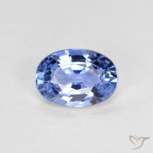 0.51ct 자연스러운 파스텔 블루 사파이어, 타원형, VVS-VS