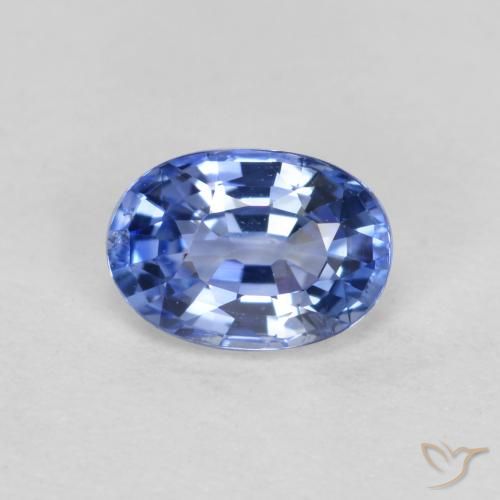 0.55ct 자연스러운 미디엄 다크 블루 사파이어, 타원형, VVS-VS
