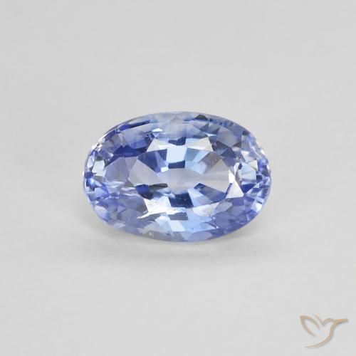0.62ct 자연스러운 파스텔 블루 사파이어, 타원형, VVS-VS