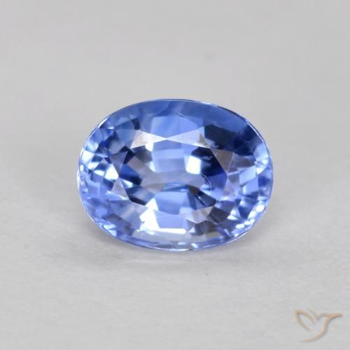 0.50ct 자연스러운 진한 파랑 사파이어, 타원형, VVS-VS
