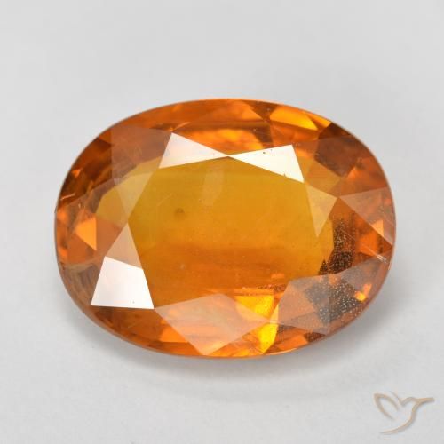 6.96ct 자연스러운 붉은 오렌지 사파이어, 타원형, VS-SI