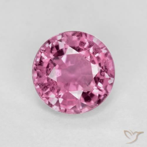 0.55ct 자연스러운 미디엄 퍼플 사파이어, 둥근, VS-SI