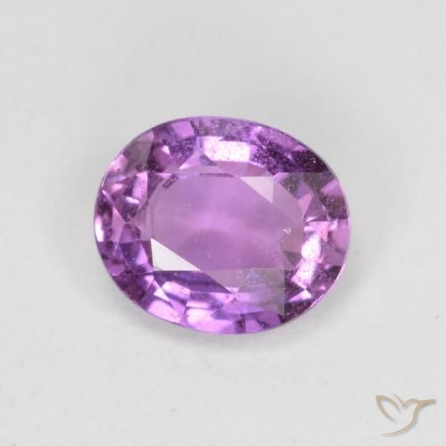 0.72ct 자연스러운 일렉트릭 퍼플 사파이어, 타원형, VS-SI