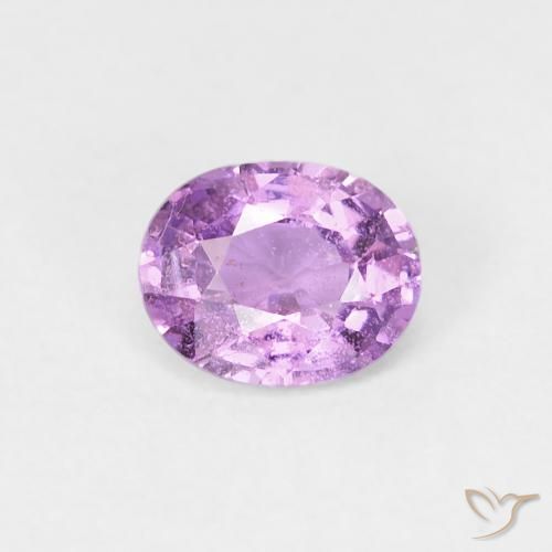 0.59ct 자연스러운 미디엄 퍼플 사파이어, 타원형, VS-SI