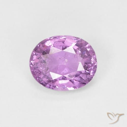 0.74ct 자연스러운 미디엄 퍼플 사파이어, 타원형, VS-SI