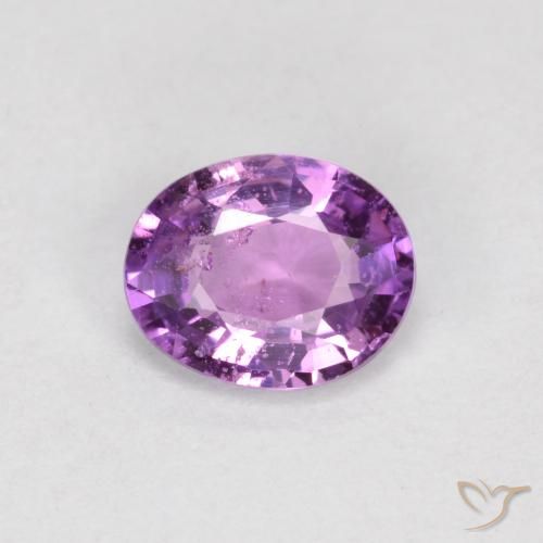0.51ct 자연스러운 미디엄 다크 퍼플 사파이어, 타원형, VS-SI