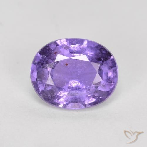 0.77ct 자연스러운 로얄 바이올렛 사파이어, 타원형, VS-SI