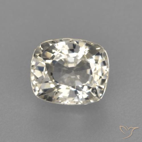 1.18ct 자연스러운 옅은 노랑 사파이어, 방석, VVS-VS