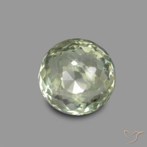 0.64ct 자연스러운 미디엄 그린 사파이어, 둥근, VS-SI