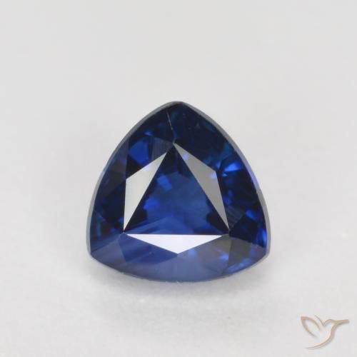 0.53ct 자연스러운 진한 파란색 사파이어, 일조, VS