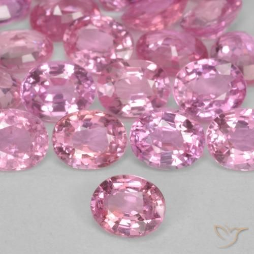 0.45ct 자연스러운 풍선껌 핑크 사파이어, 타원형, VS-SI