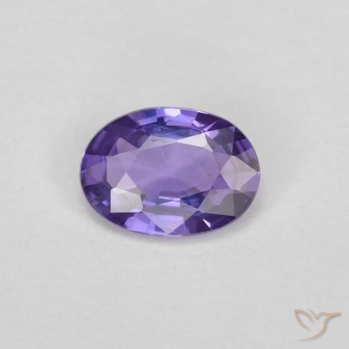 0.42ct 자연스러운 딥 바이올렛 사파이어, 타원형, VVS-VS