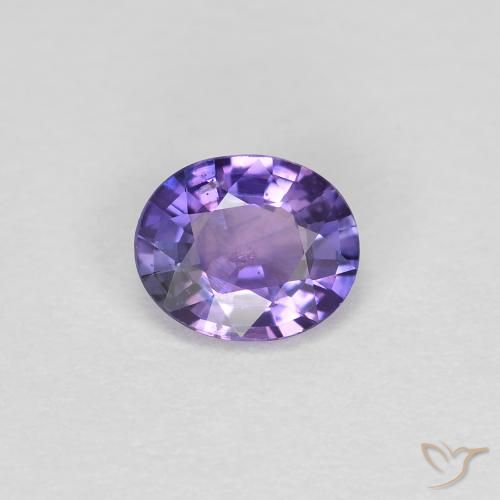 0.38ct 자연스러운 딥 바이올렛 사파이어, 타원형, VS