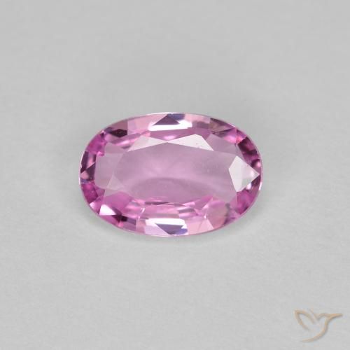 0.58ct 자연스러운 로얄 퍼플 핑크 사파이어, 타원형, VVS