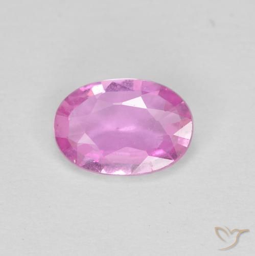0.60ct 자연스러운 라이트 핑크 사파이어, 타원형, VVS-VS