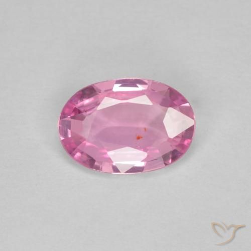 0.59ct 자연스러운 핫 핑크 사파이어, 타원형, VS